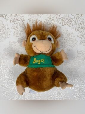 Vintage Shirt Tales Bogey Hallmark Brown Plush Toy 1981
